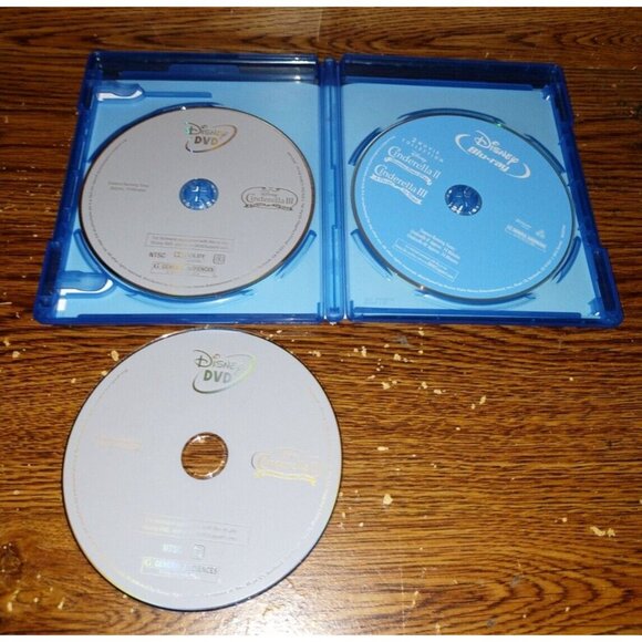 Cinderella II & III Movie Collection (Blu-ray/2 DVDs, 2012, 3-Disc Set) - Picture 2 of 4